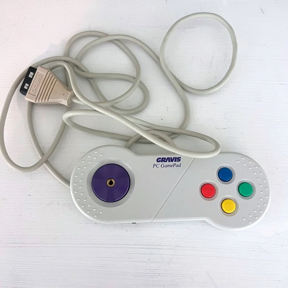 Gravis PC Gamepad‎ Vintage with Box & Instruction Manual Gaming Retro Untested